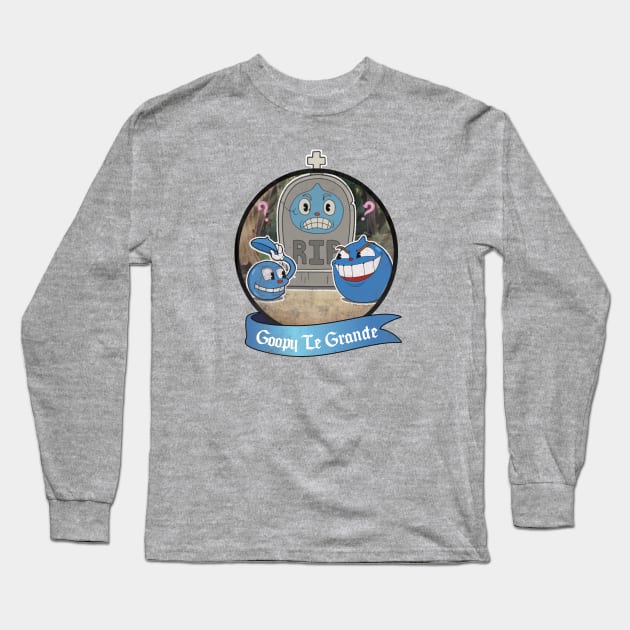 Cuphead - Goopy Le Grande Long Sleeve T-Shirt by geekers25